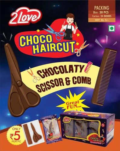 Hair Cut Chocolate Bar - Pack Size: 24 Box In 1 Carton