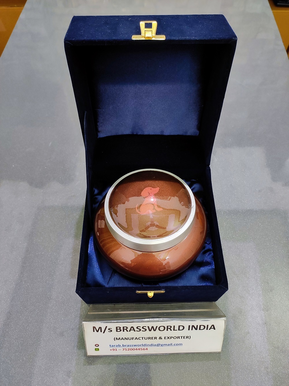 Aluminum Hand Painted Odyssey Dog Cremation Urn