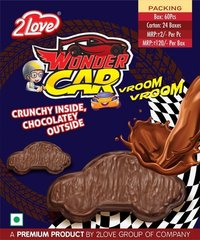 Wonder Car Chocolate Dipped Biscuit