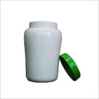 White Plastic Protein Powder Container