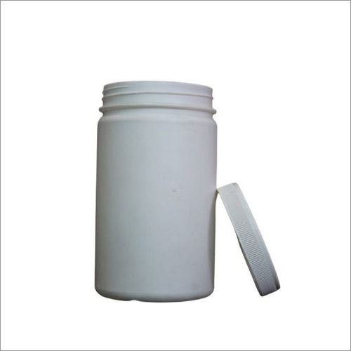 White 1 Kg Hdpe Protein Powder Container