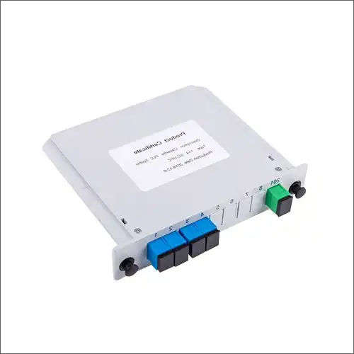 1X4 Plugin Module Type Plc Splitter Application: Fttx  A A. Cable Television (Catv) A A. Local Area Networks (Lan) A A. Test Equipment A A. Passive Optical Networks(Pon)