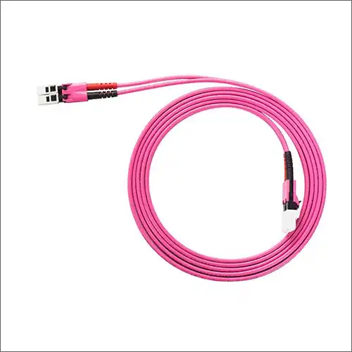 FTTH Om4 Pink Patch Cord LC to LC  FC  MTP  MPO  Mm Duplex Fiber Optic Patch Cord