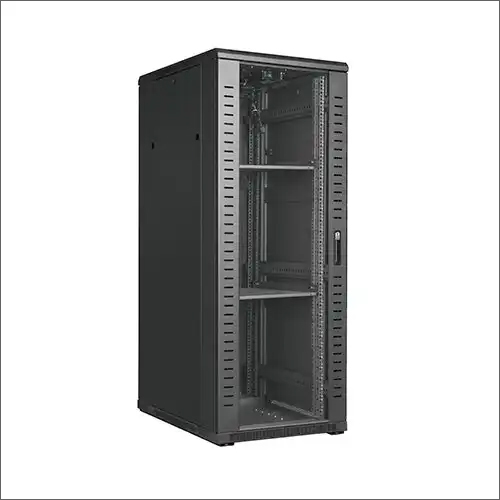 Stainless Steel Powder Coating Black Rack 47U Floor Standing Spcc Server Indoor Telecom Cabinet