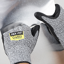 DEX FIT Level 5 Cut Resistant Gloves Cru553