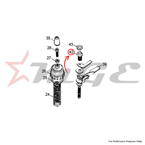 As Per Photo Cap Plunger Guide Holder For Royal Enfield - Reference Part Number - #142987