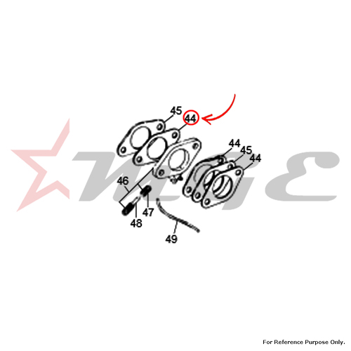 Gasket, Carburetor Flange For Royal Enfield - Reference Part Number - #146849/A