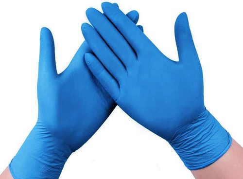 Blue Disposable Medical Examination Nitrile Powder Free Gloves