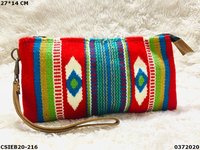 Designer Dari Wool Cotton Pouch Bag