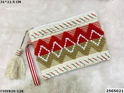 Stylish Multi Color Dari Cotton Pouch Bag Design: Hand Made