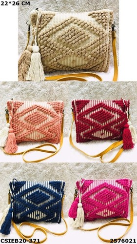 Handcrafted Designer Dari Cotton Sling Bag 