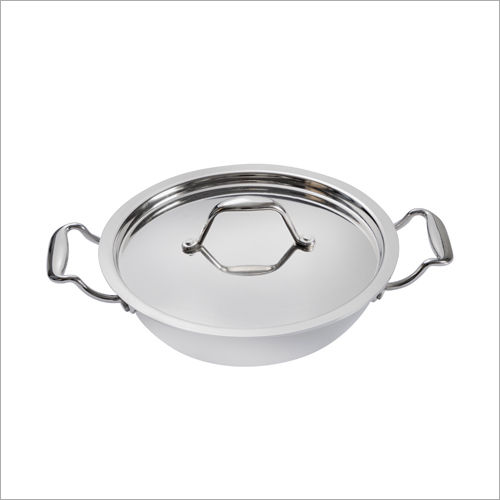 18 cm stainless Steel Deep Kadai