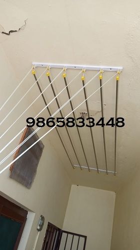 Silver Apartment Cloth Drying Hanger In Coimbatore