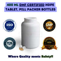 400ml HDPE Tablet and Pill Packer Bottles