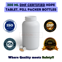 300ml HDPE Tablet and Pill Packer Bottles