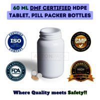 DMF Certified HDPE Tablet, Pill Packer Bottles