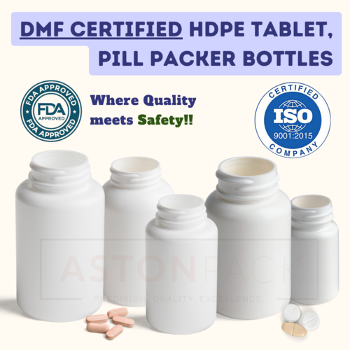 HDPE Tablet and Pill Packer Bottles