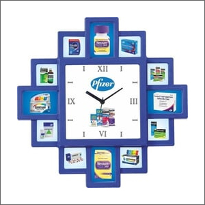 Blue Pharma Company Promotional Wall Clock