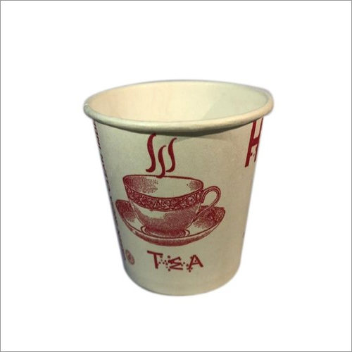 White Disposable Paper Tea Cup