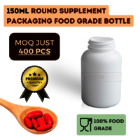 150ml Round Supplement Packaging Food Grade Bottles