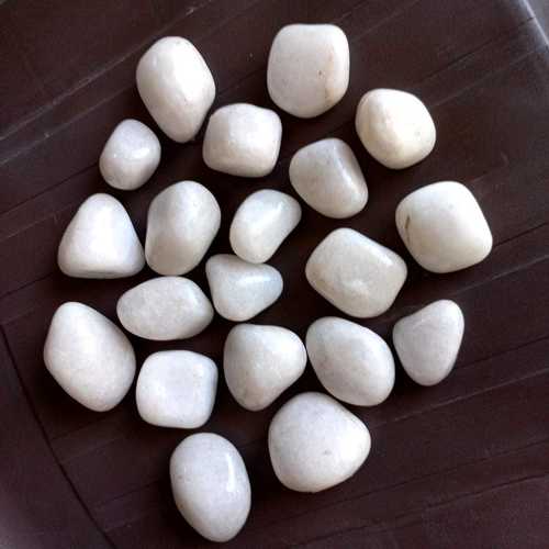 SNOW WHITE QUARTZ PEBBLES WHITE HIGH GLOSSY POLISHED FINISHED 30-60MM LOW PRICE FOR BEST SUPPLIER