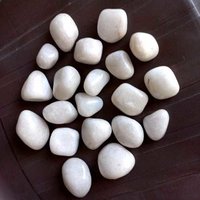 Snow White Quartz Pebbles Whit High Glossy Polished Finished 30-60Mm Low Price For Best Supplier - Artificial Stone Type: Solid Surface