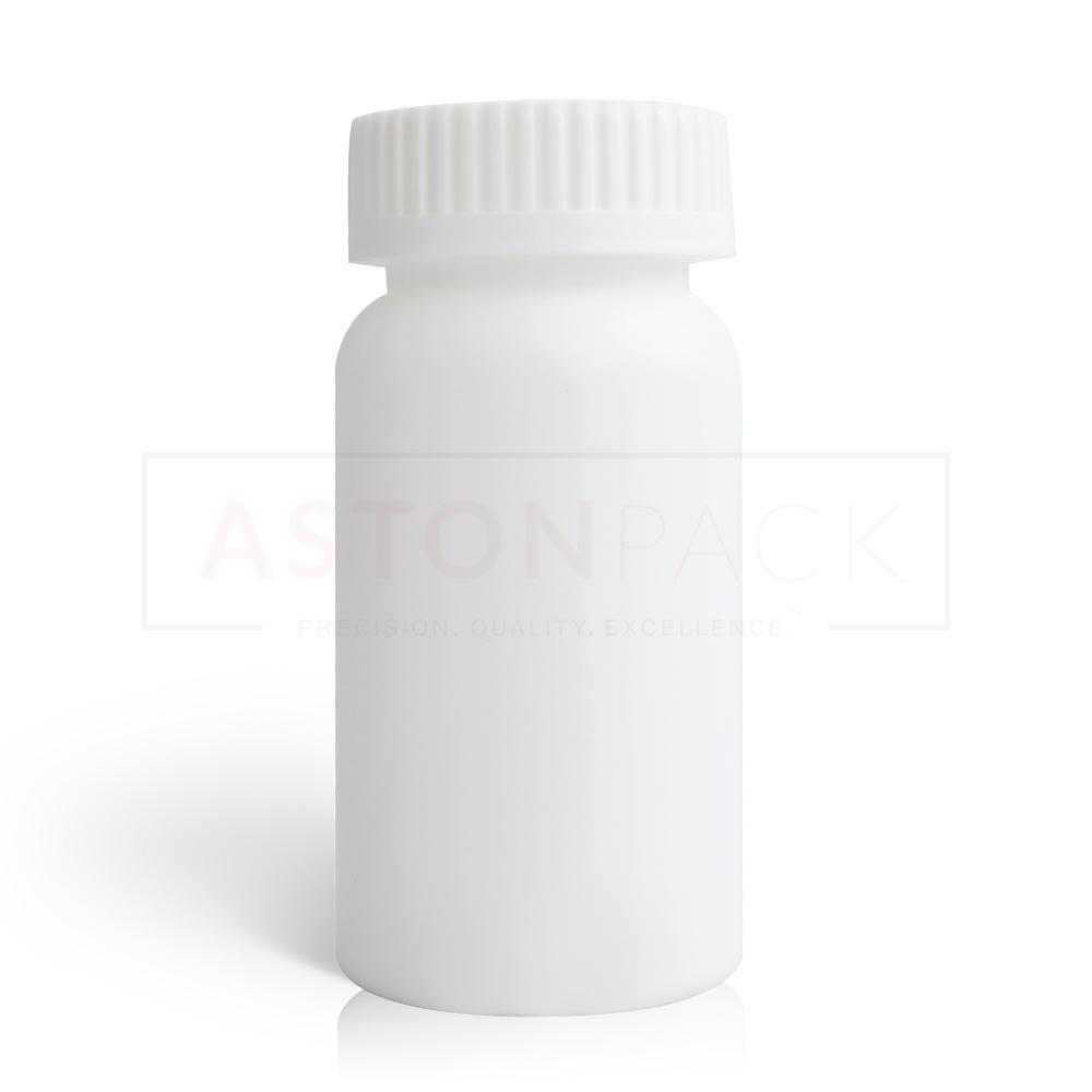 120ml White HDPE Capsule Pill Tablet Packaging Bottle