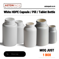 White HDPE Capsule Pill Tablet Packaging Bottle