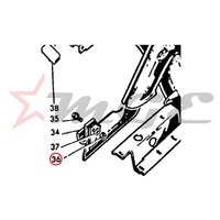 As Per Photo Lambretta Gp 150/125/200 - Center Stand Splash Plate Nut - Reference Part Number - #82108012