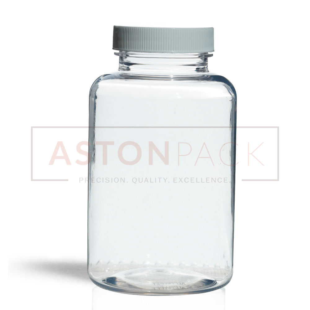 300 ml Clear Multivitamins Tablet Packaging Bottles and Jars