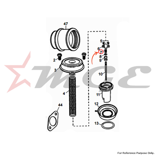 Jet Needle Retainer Spring For Royal Enfield - Reference Part Number - #500837
