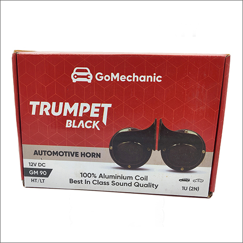 90mm Black Trumpet Automotive Horn