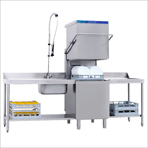 Semi Automatic Commercial Hood Type Dishwasher
