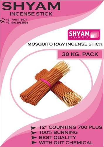 Mosquito Raw Incense Stick Duration: 40 To 45 Minutes
