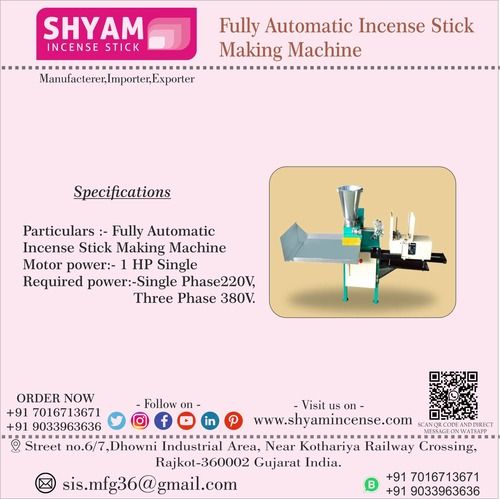 Incense Stick Making Machine