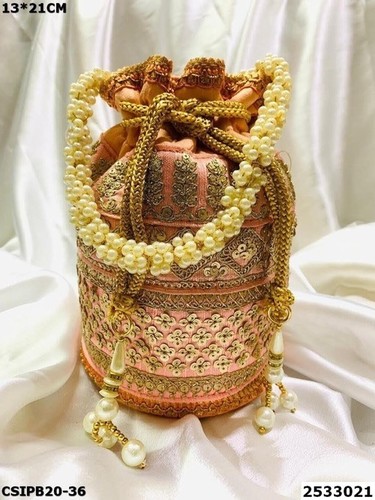 Embroidery Ethnic Potli Batua Bag