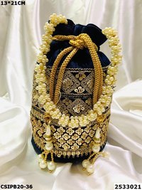 Embroidery Ethnic Potli Batua Bag