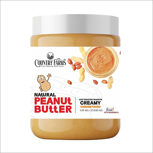 Creamy Natural Peanut Butter - 1.05 KG Jar | Classic Flavor, 12 Month Shelf Life, White, Yellow & Brown Colors
