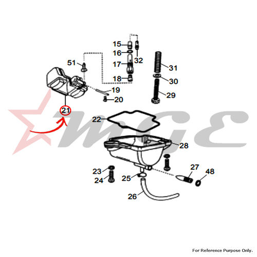 As Per Photo Float Assembly For Royal Enfield - Reference Part Number - #500843