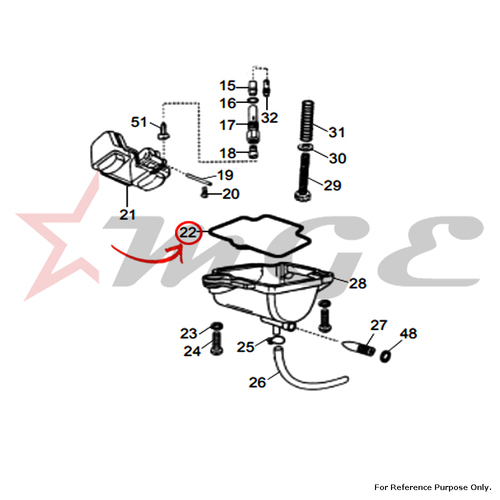 As Per Photo Ring Cv Carburetor For Royal Enfield - Reference Part Number - #500841