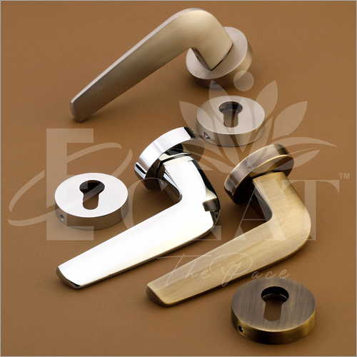 Colored Mortise Door Handles Set