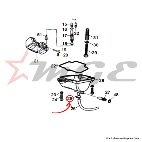 Clip Drain Hose For Royal Enfield - Reference Part Number - #500874