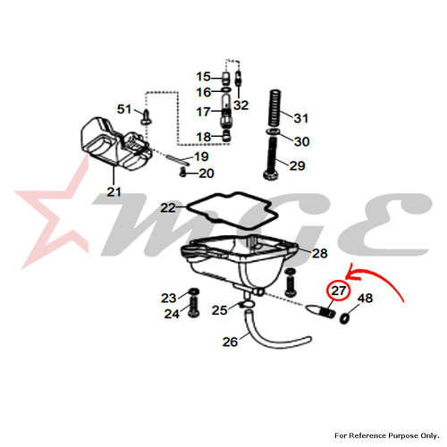 Screw For Royal Enfield - Bullet/Machismo/Thunderbird - Reference Part Number - #500871