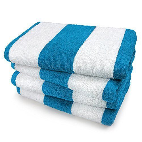 Available In Different Color Striped Bath Towels