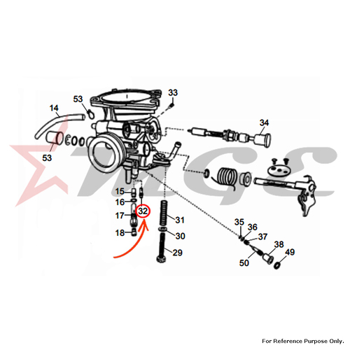 Pilot Jet (Slow Jet) BS 29-12.5 For Royal Enfield - Reference Part Number - #570840/A