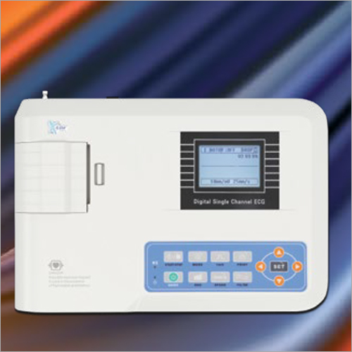 Single Channel Ecg Machine - Color: White