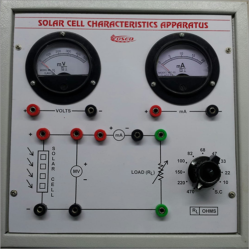 Solar Cell Characteristics Apparatus By OM SCIENTIFIC & ELECTRONICS DEVICES