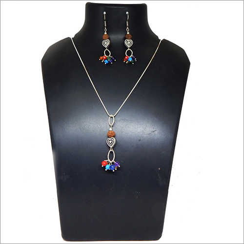 Gemstone Beads 7 Chakra Chain Necklace By JAYA VISION ENTERPRISES