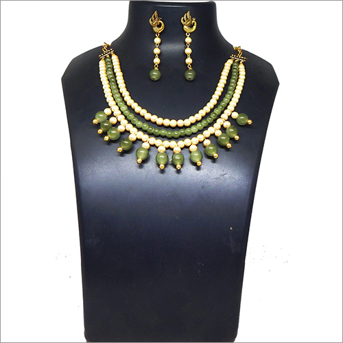 Synthetic Pearl  Glass Beads Necklace Gender: Women