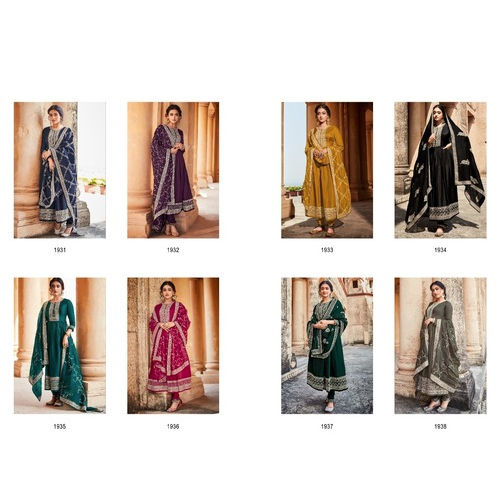 Silk Salwar Kameez Decoration Material: Stones